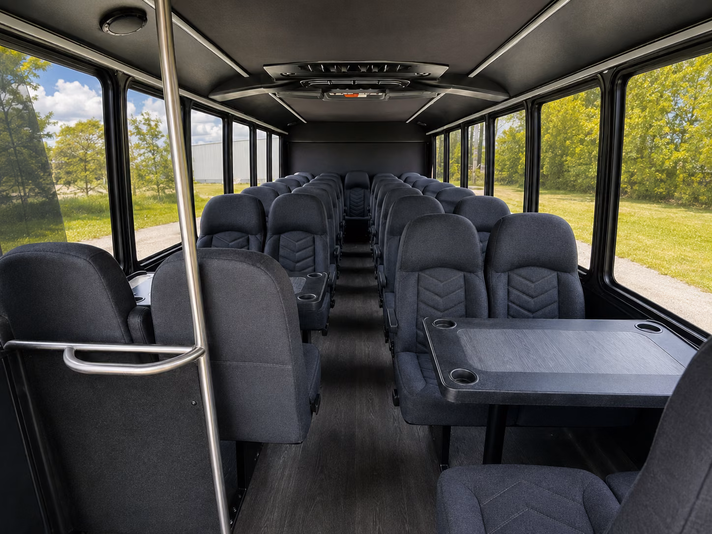 airport shuttle buses for alpharetta wedding guests flying in