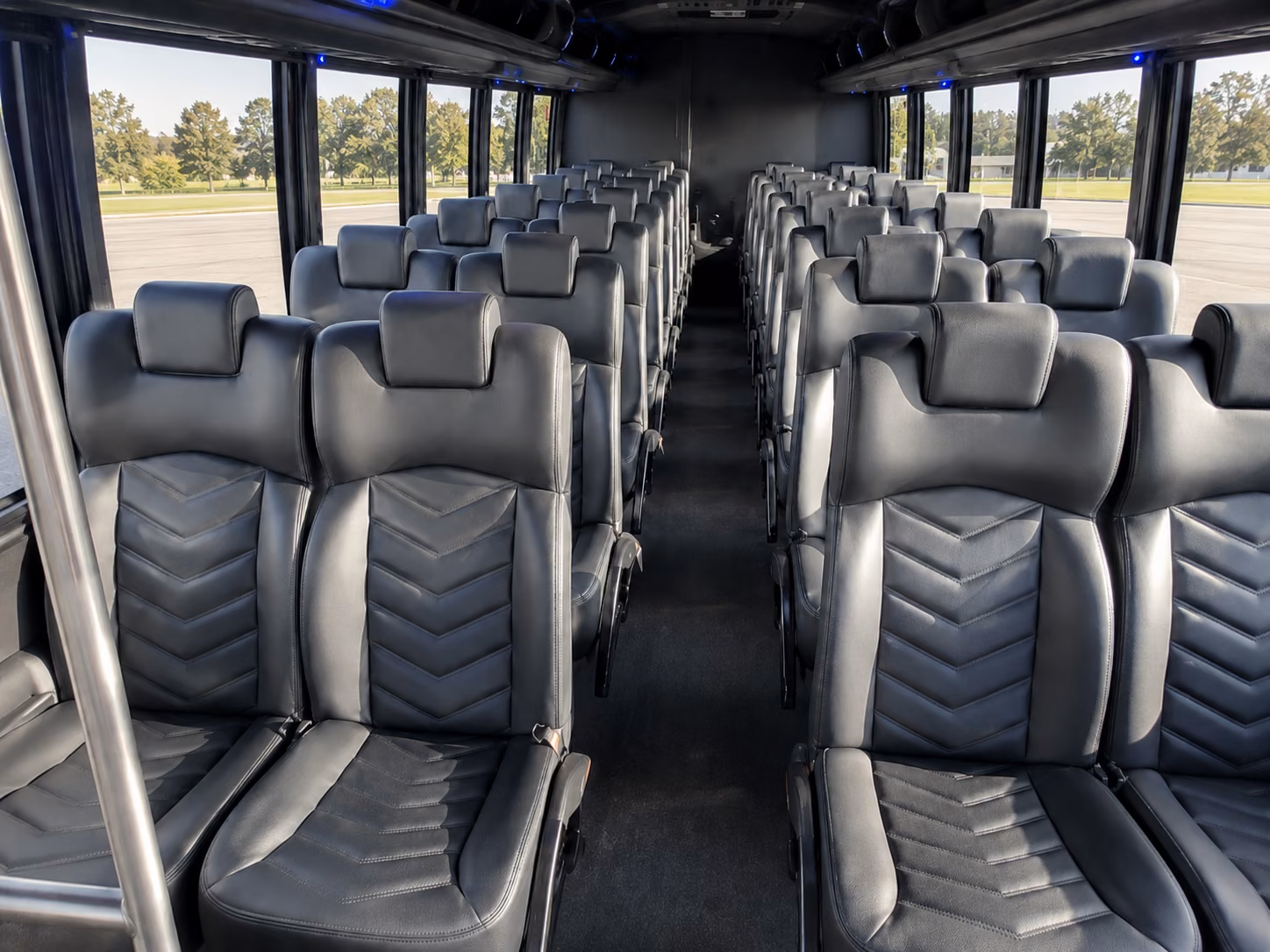 alpharetta 15 passenger minibus inside