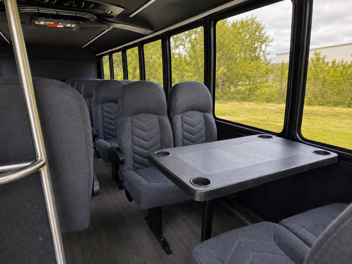 alpharetta 15 passenger minibus interior