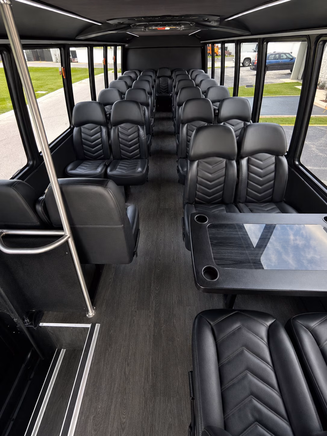 alpharetta 18 passenger minibus inside