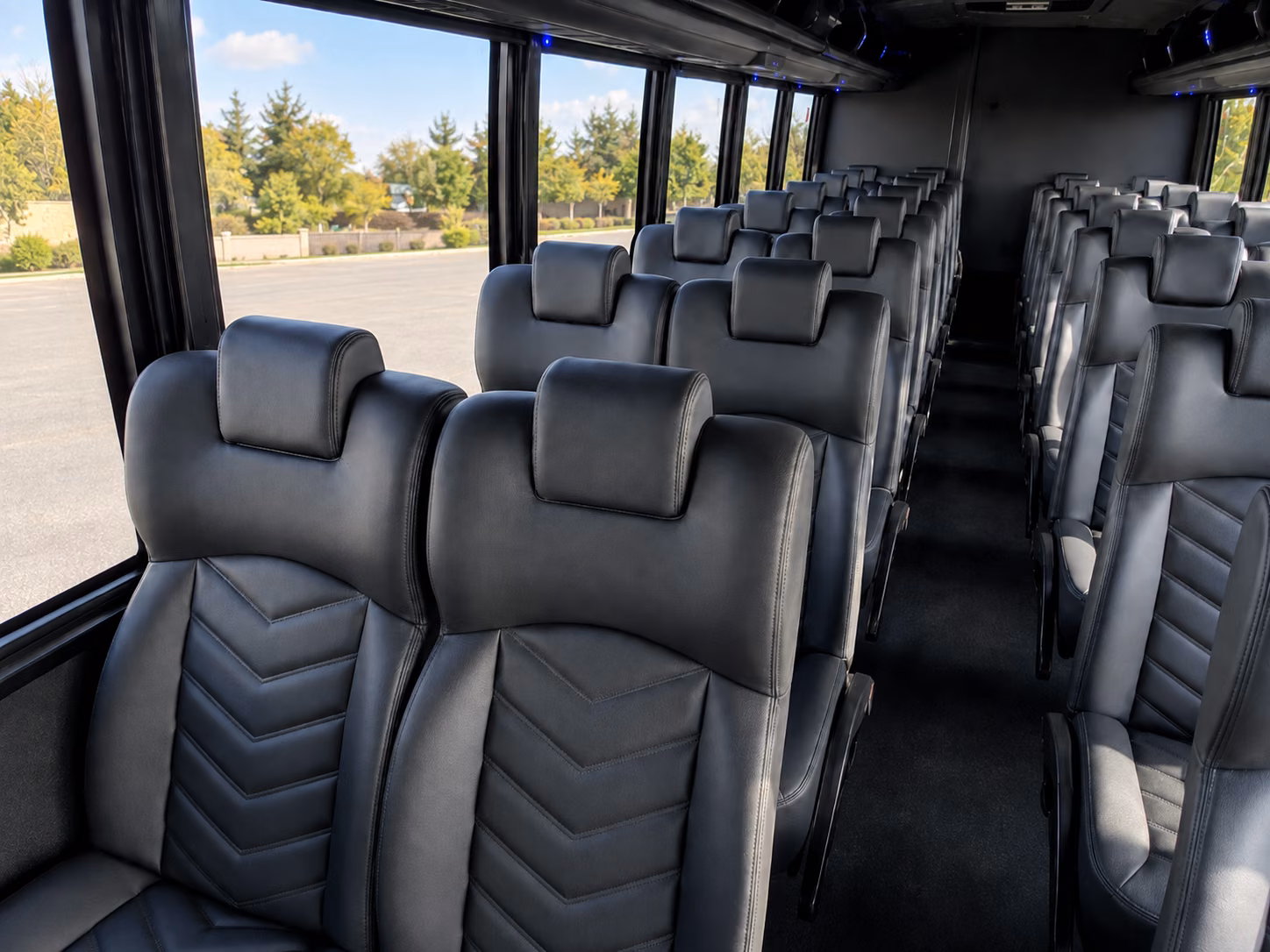 alpharetta 20 passenger minibus interior