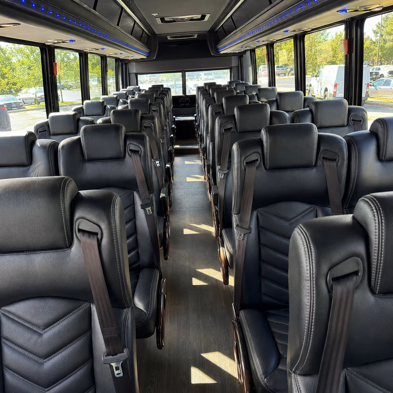 alpharetta 25 passenger minibus inside