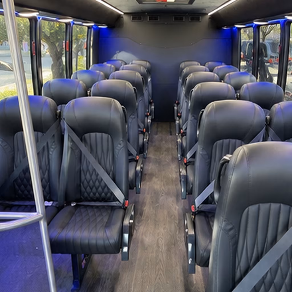 alpharetta 25 passenger minibus interior