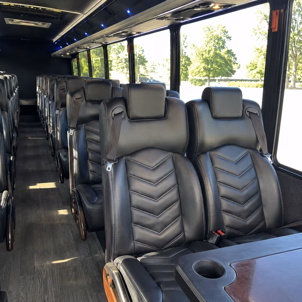 alpharetta 35 passenger minibus inside