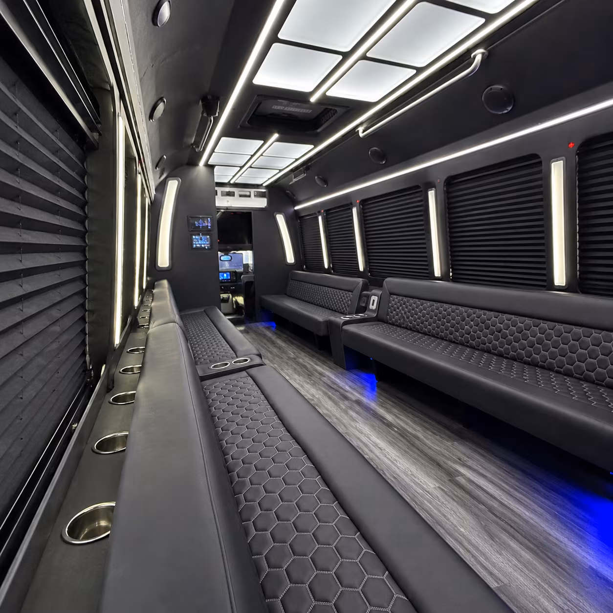 alpharetta party bus interior