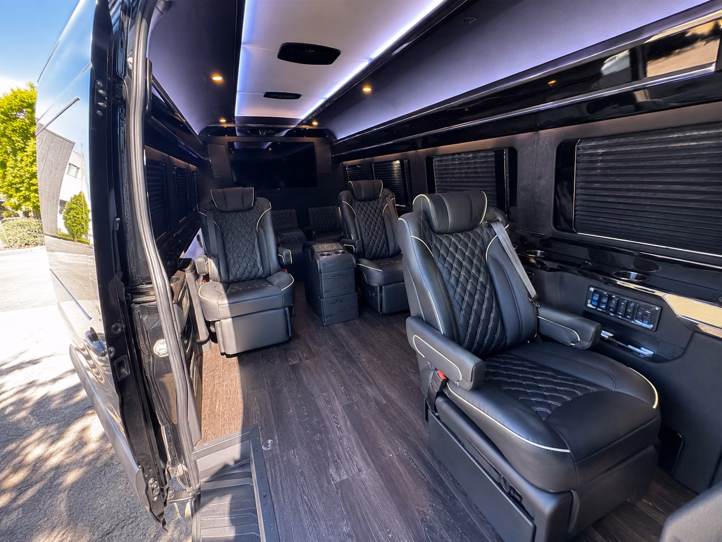 alpharetta sprinter van with driver inside