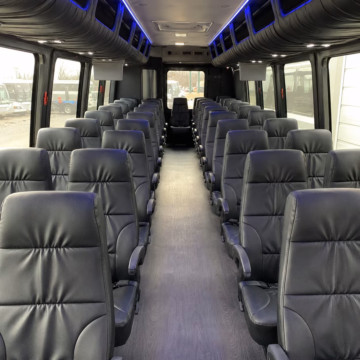 can i book a one way a round trip or a multi day package for a bus rental in alpharetta