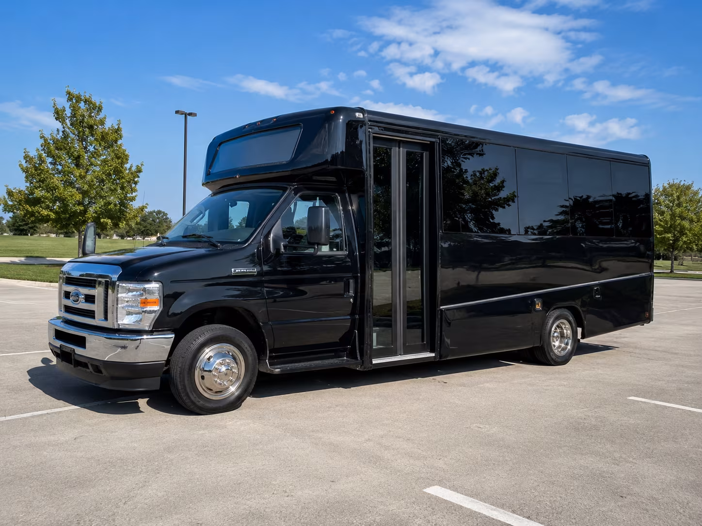 rent a bus in alpharetta for milton high school prom night